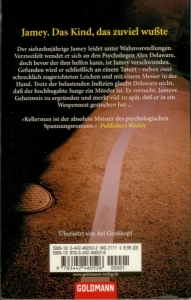 Rückcover: Jonathan Kellerman - Jamey Das Kind, das zuviel wußte