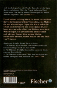 Rueckcover J.R. Moehringer - Tender Bar