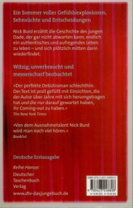 Rückcover Nick Burd - Die Wonnen der Gewöhnlichkeit