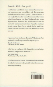 Rückcover Benedict Wells - Fast genial