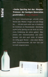 Rückcover Sacha Sperling - Ich dich auch nicht