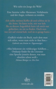 Rückcover Michael Ondaatje - Katzentisch