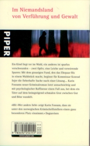 Rückcover Karin Fossum - Wer anders liebt