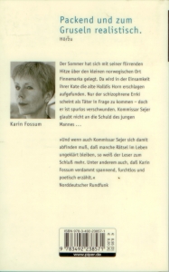 Rückcover Karin Fossum - Wer hat Angst vorm bösen Wolf